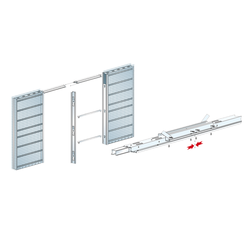 kit unión doble puerta más distanciador