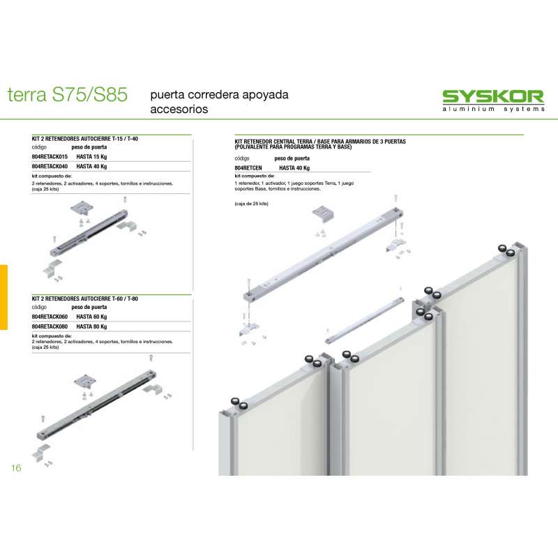 Kit 2 retenedores autocierre hasta 40kg