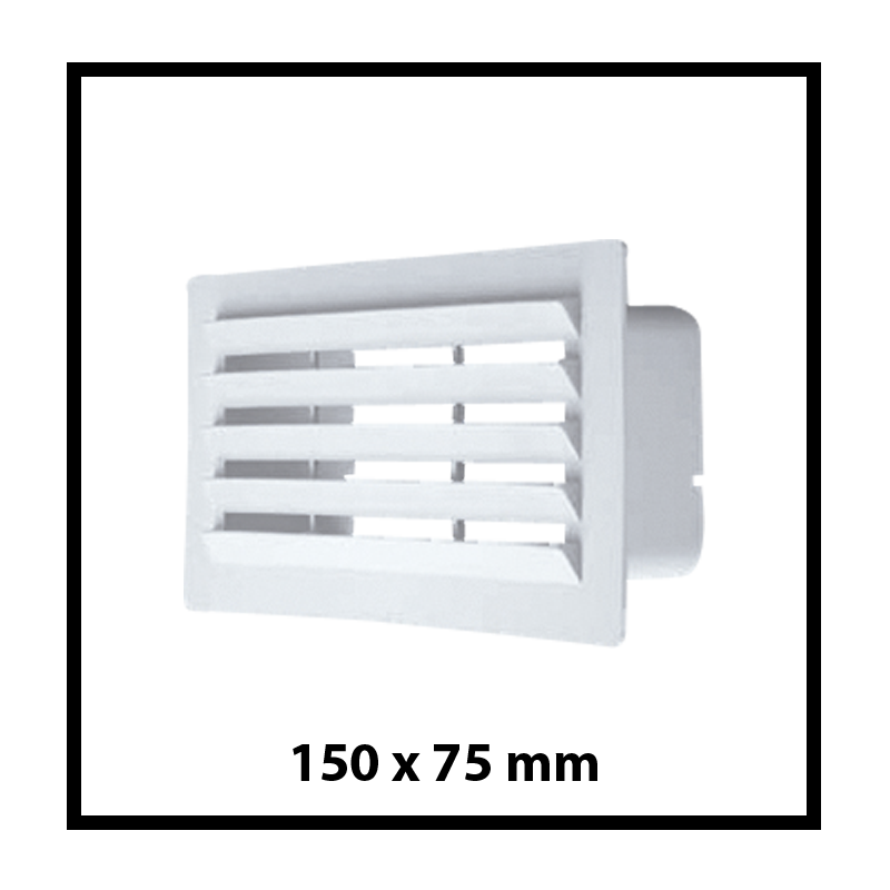 Ventanilla de salida exterior rectandular