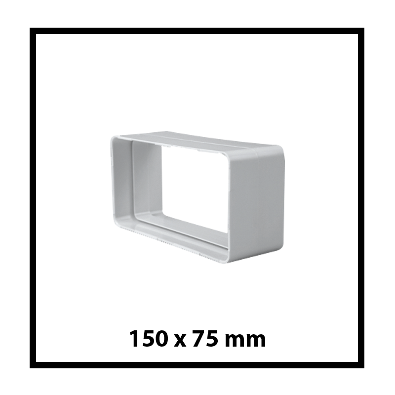 Empalme rectangular plano