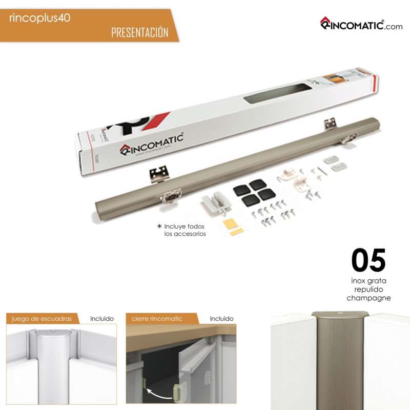 Bisagra Rincoplus Aluminio Inox