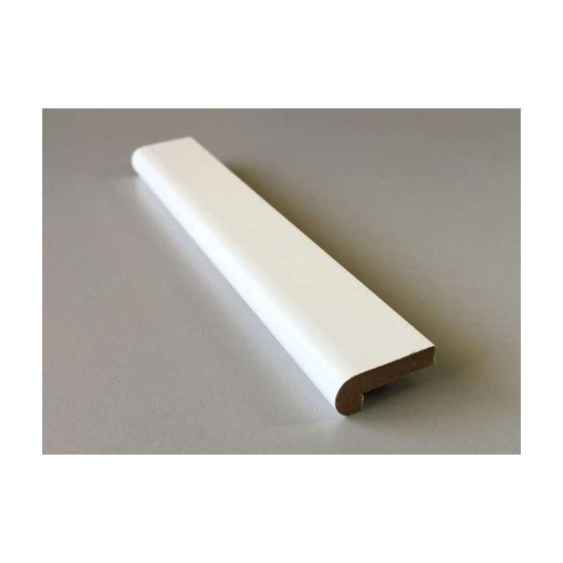 Moldura en L para bricolaje en melamina blanca